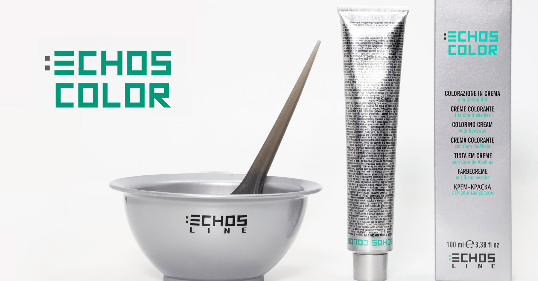 ECHOS COLOR: Profesionálny farbiaci krém na vlasy s obsahom včelieho vosku a vitamínu C