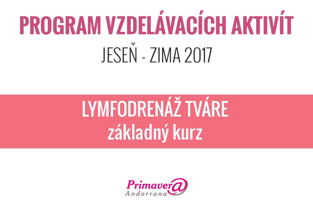 Lymfodrenáž tváre – základný kurz
